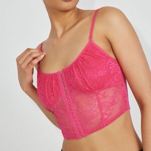 Lace Hook & Eye Tank Top – Size Small